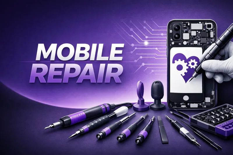 Smartphone-Reparatur Techniker